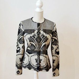 NWT Elie Tahari Marsha Linen and Lace Blazer